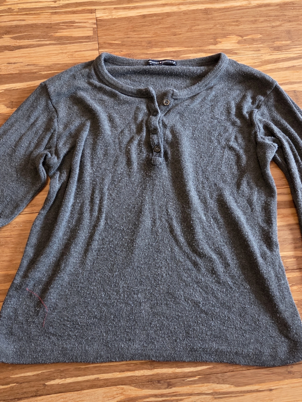 Brandy Melville Charcoal Long Sleeve Top